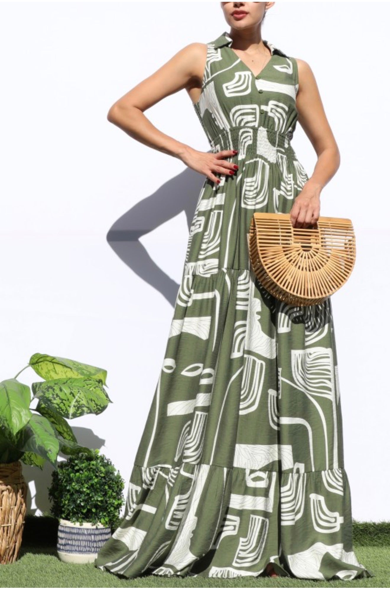 Olive Maxi Dress