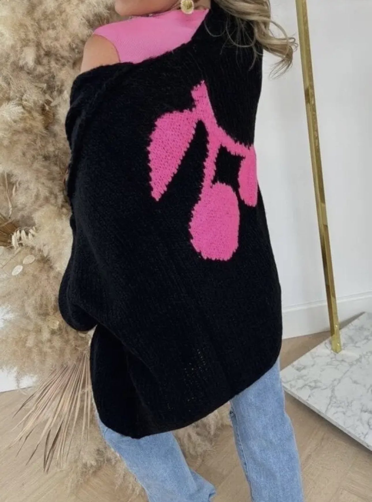 Pink Cherry Cardigan