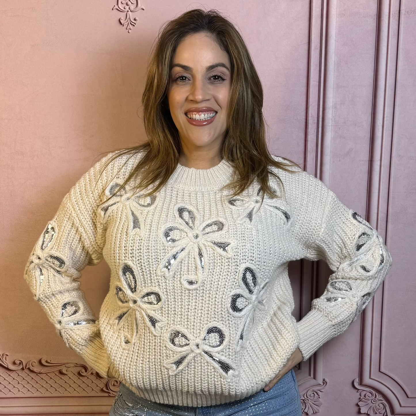 Sequins Festive Knitted jacket