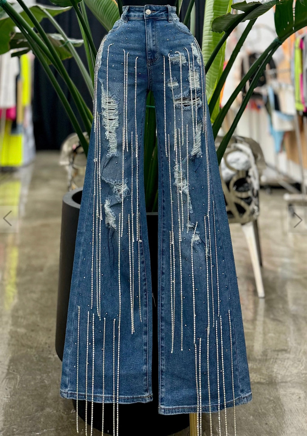 Fashion Bling High Waisted Jeans