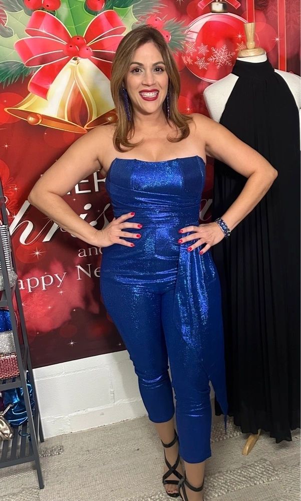 Blue Sparkle Jumpsuit