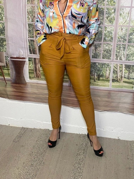 Mustard Office Pants