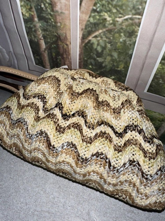 Brown Zig Zag Cross Body