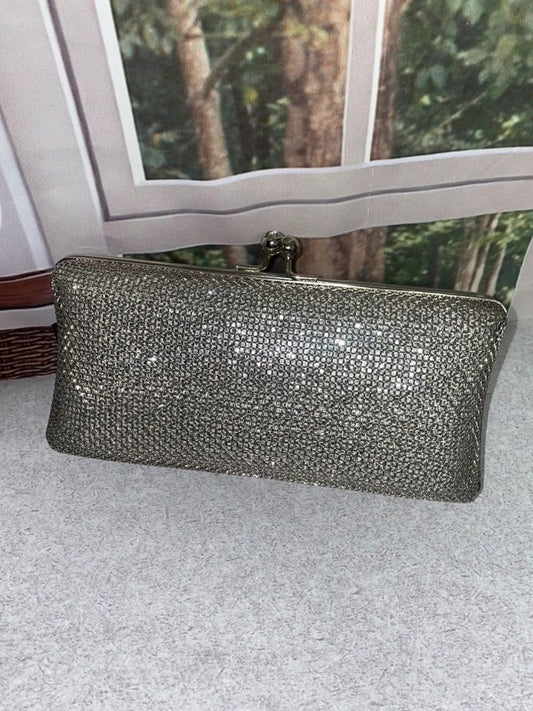 Silver Metal Clutch