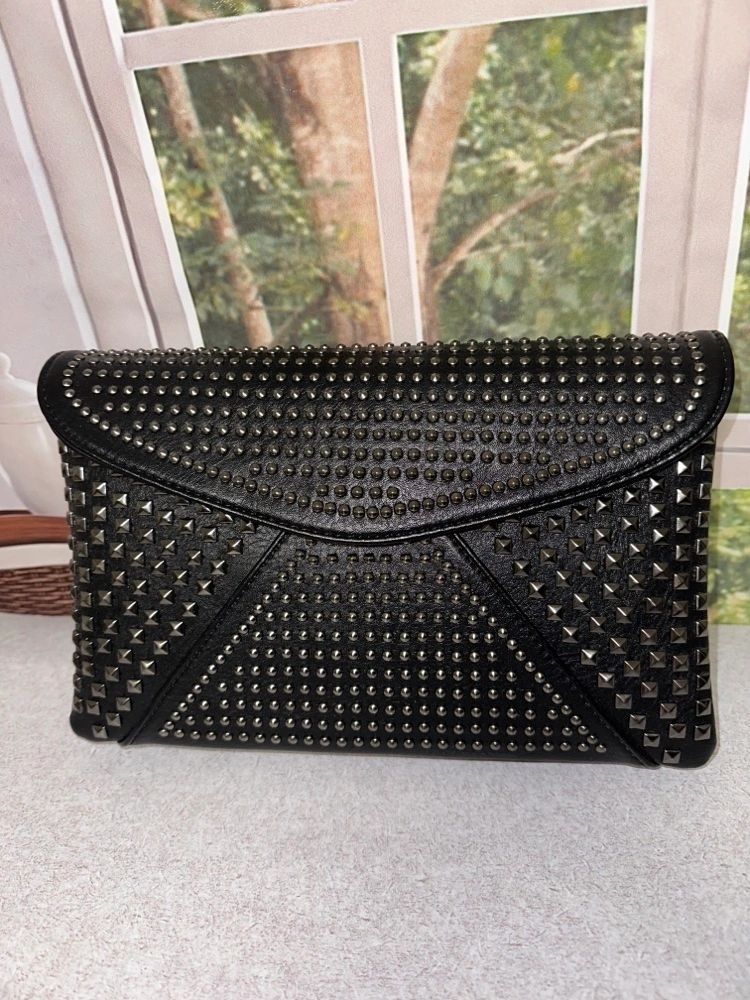 Studded Black Purse