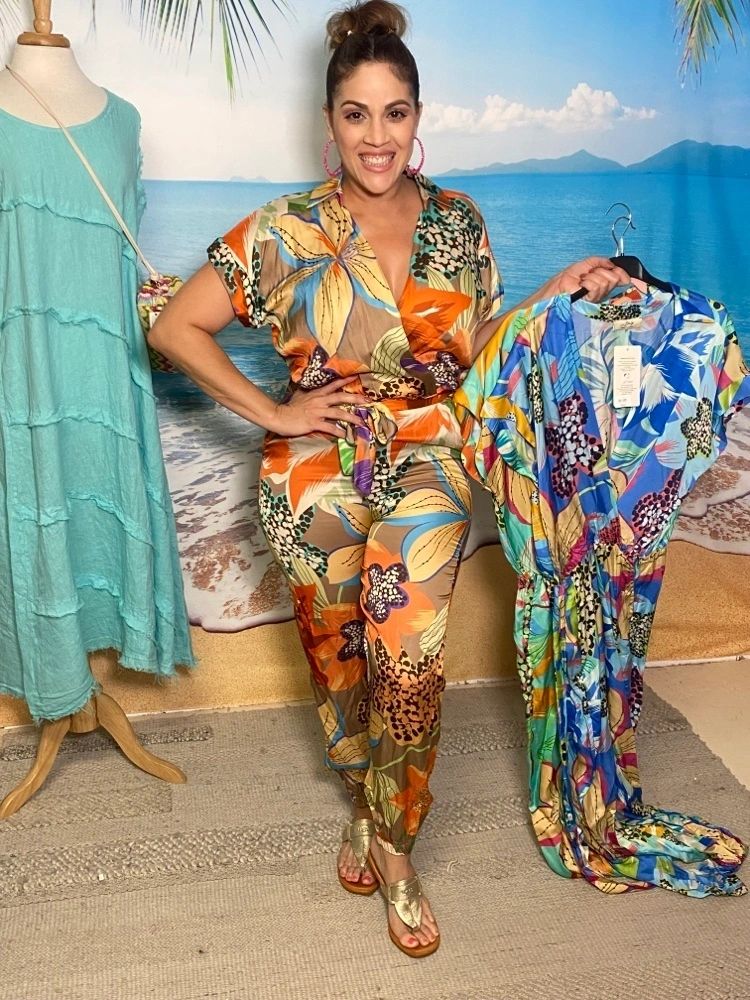 Italian Tropical Soft Jumpsuit