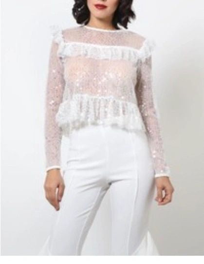 Sequin Crop