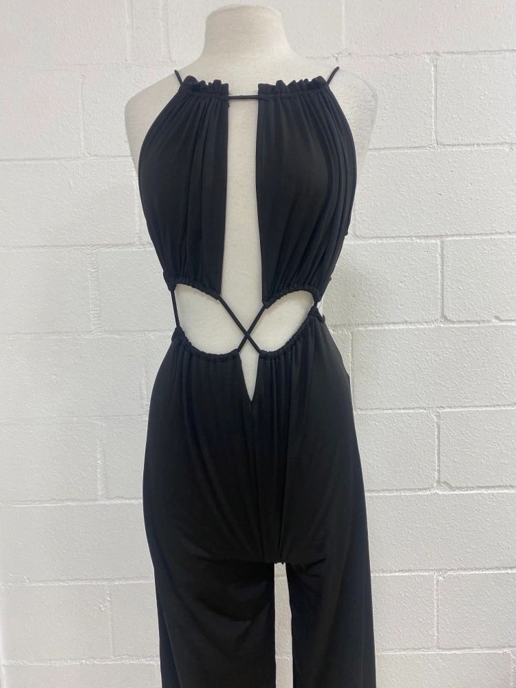 Black - Dare to be Sexy Open Top Jumpsuit