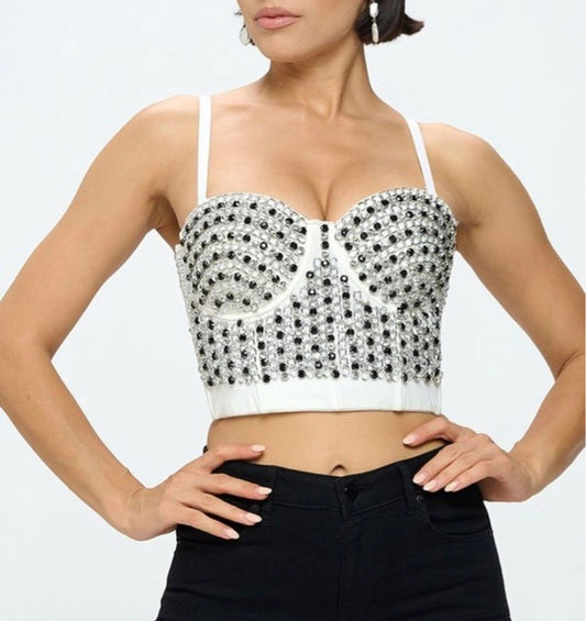 Rhinestone Bustier