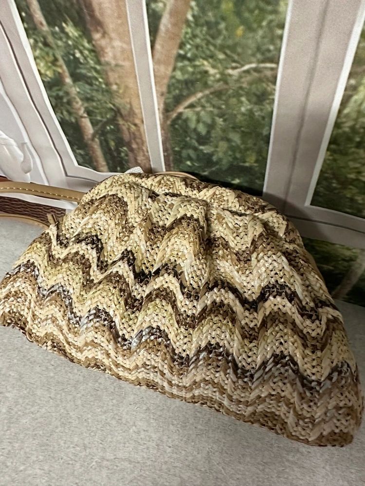 Brown Zig Zag Cross Body