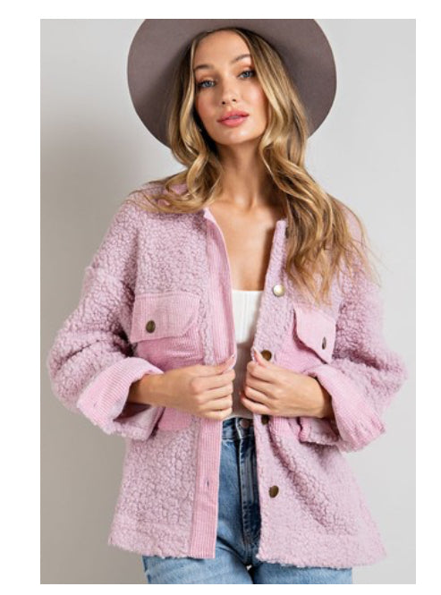 Pink Corduroy Jacket