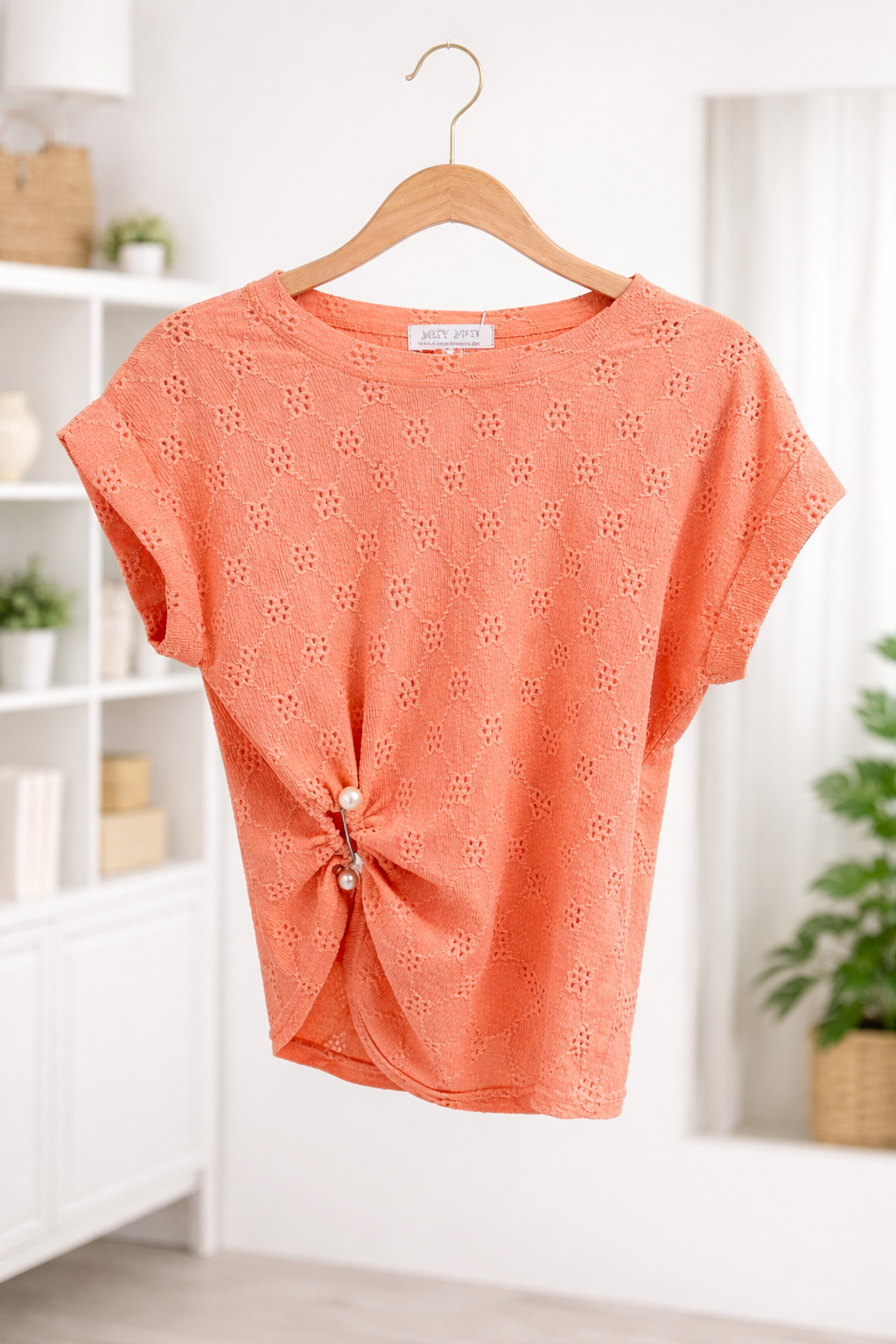Coral Pearls Top
