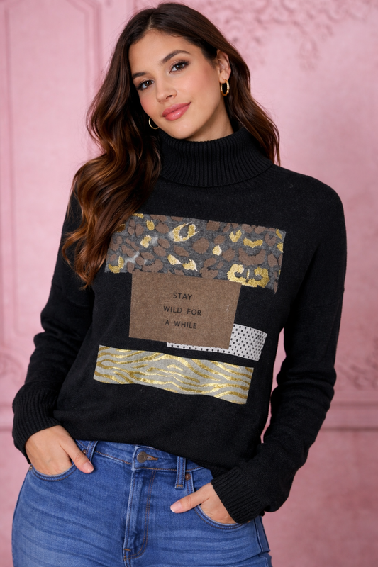 Stay Wild for a While Sweater