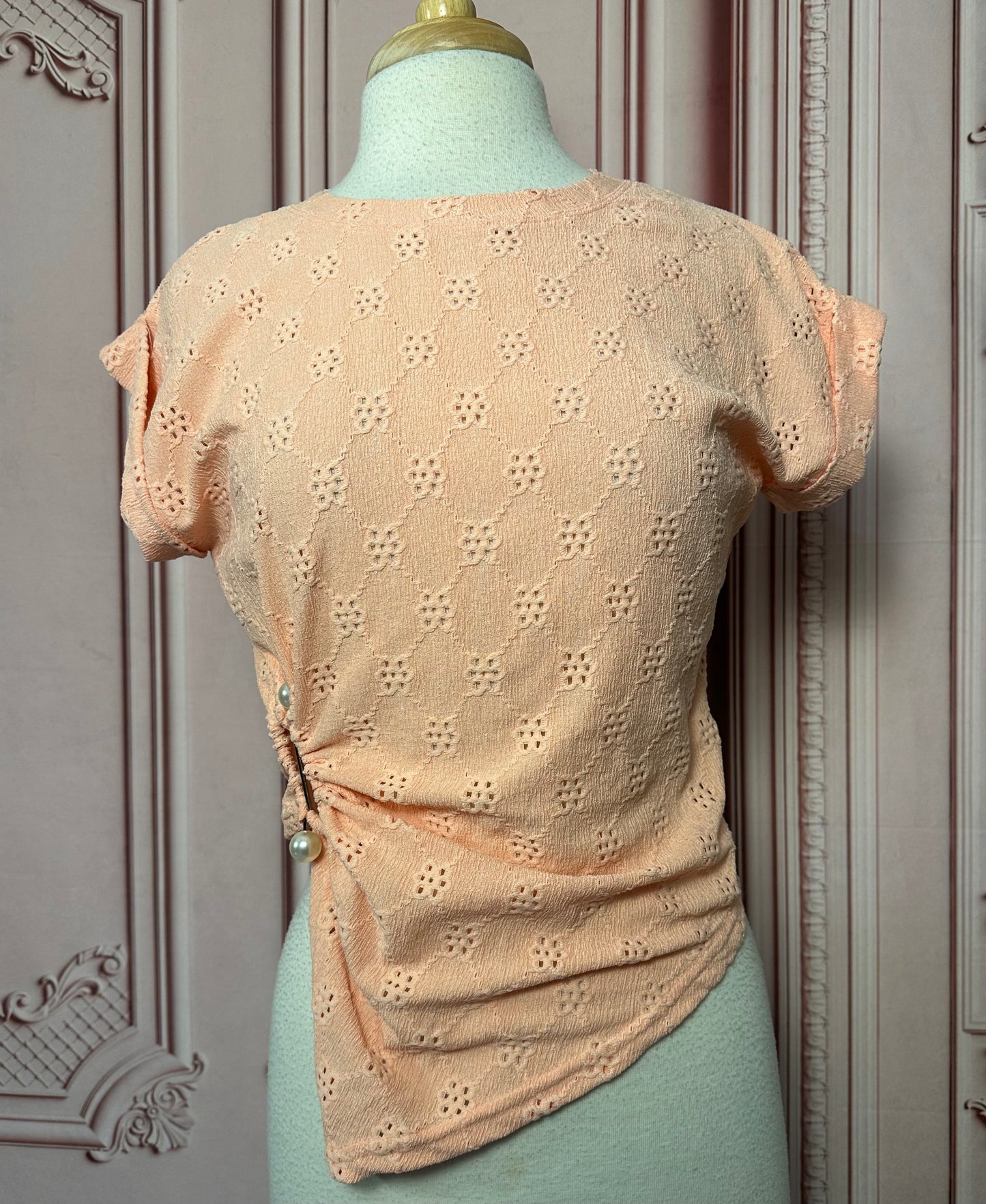 Coral Pearls Top