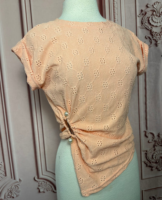 Coral Pearls Top