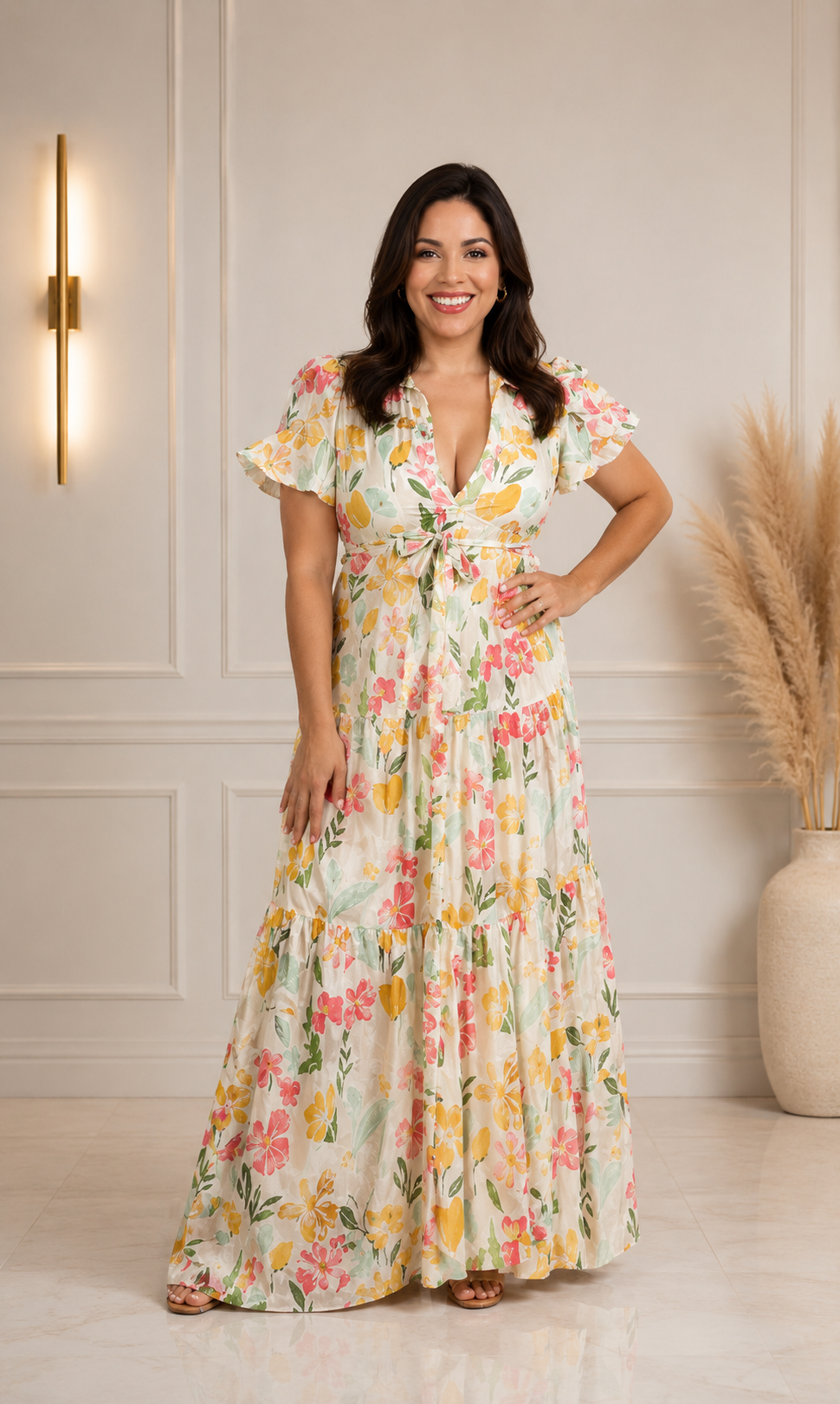 Beautiful Floral Maxi Dress