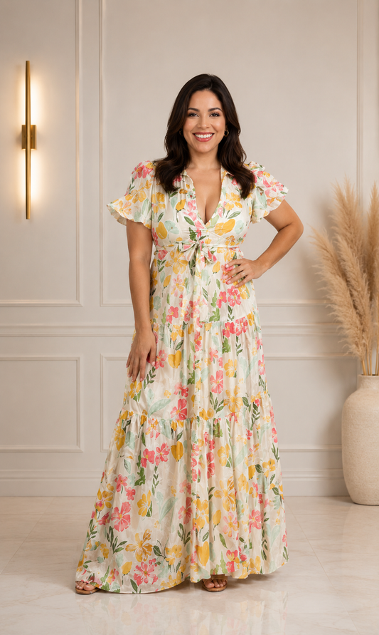 Beautiful Floral Maxi Dress