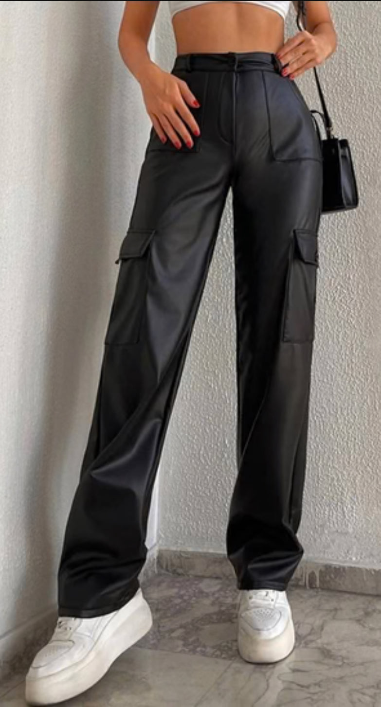 Faux Leather Pants