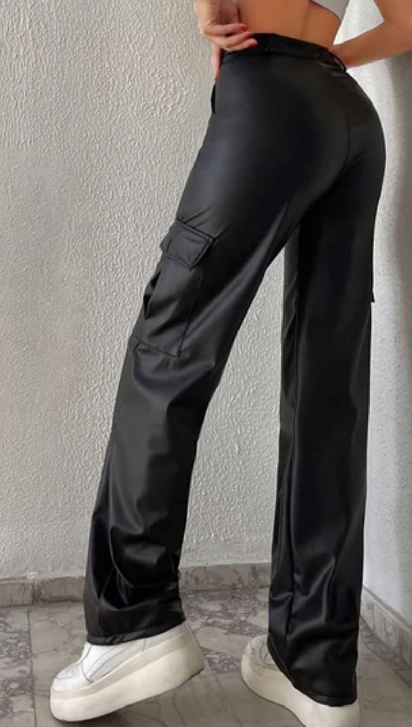 Faux Leather Pants