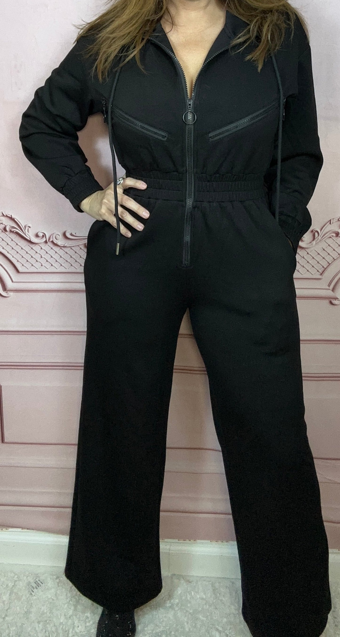 Winter Black Jumpsuit