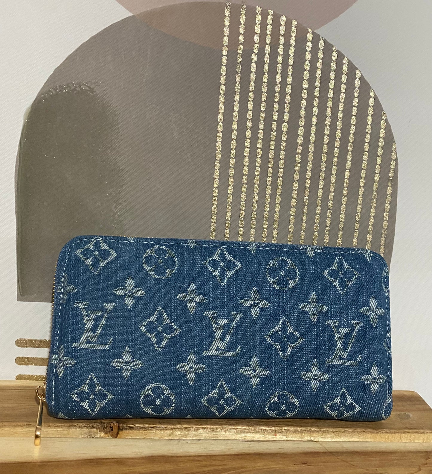 Denim LV Inspired Wallet