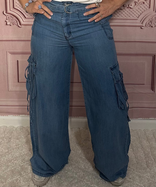 Tencil Cargo Wide Leg Pants