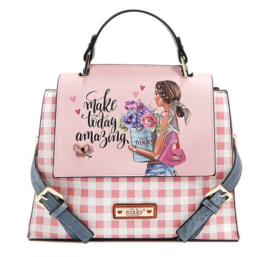 Flower D Satchel Nikki Bag