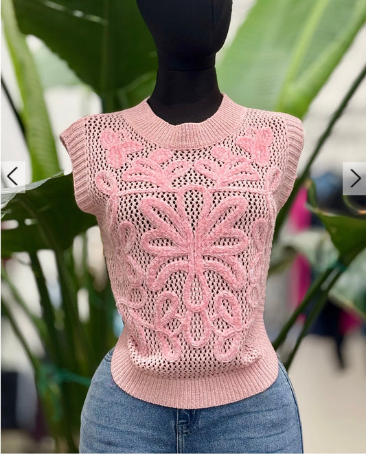 Pink Knitted Sweater