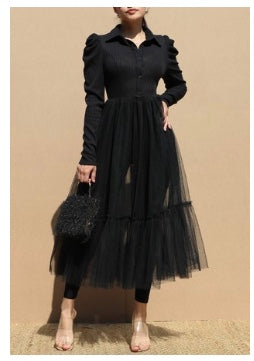 Maxi Black Cardigan