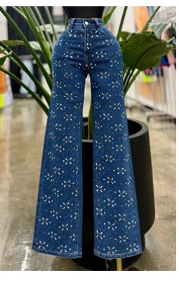 Denim Crystal Jeans
