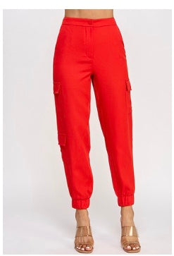 Red Cargo Pant