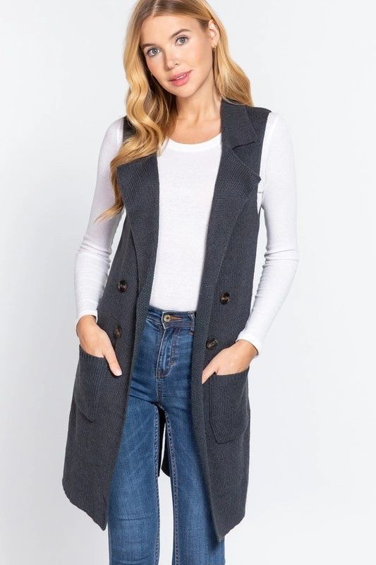 Charcoal Gray Cardigan