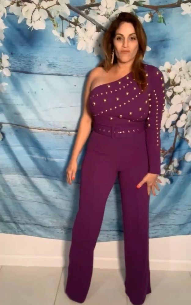 Purple Gold Jumpsuit