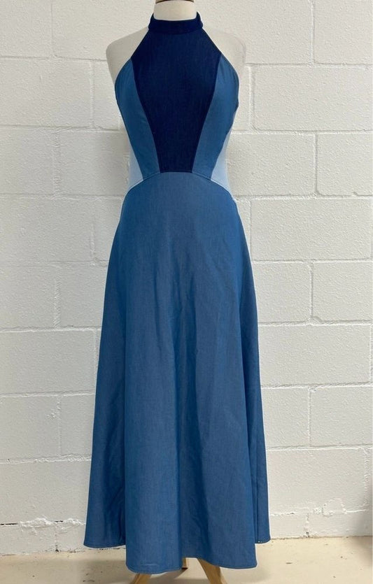 Long Denim Maxi Dress