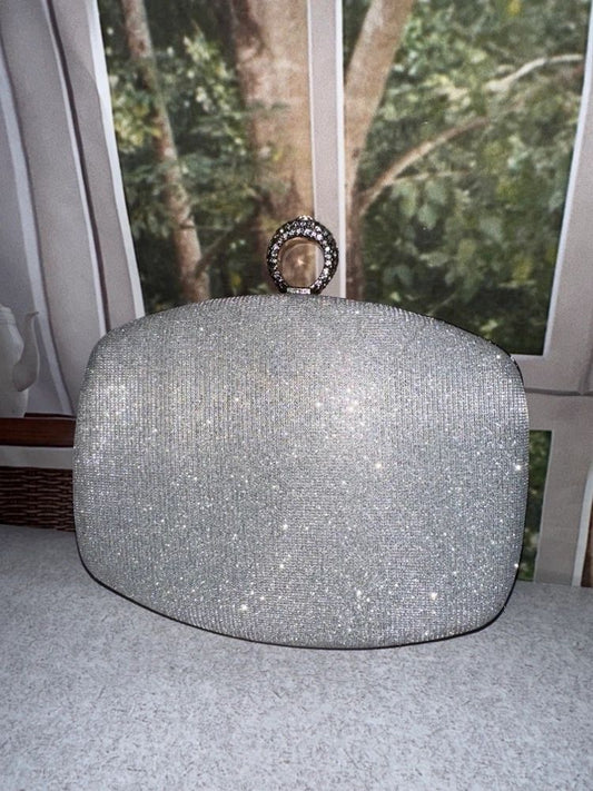 Soft Silver Ring Clutch