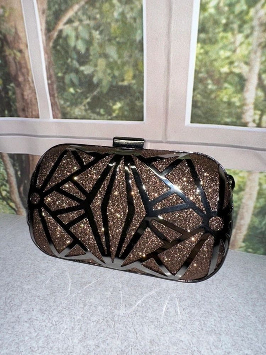 Brown Sparkle Baby Clutch